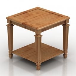 枫丹白露桌子家具3d模型