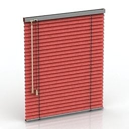 Jalousie Aluminum Office Curtain 3d model