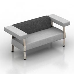 Canapé simple Aksioma modèle 3D