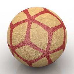 Nowoczesny model piłki nożnej 3D