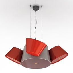 Glans hanglampen kroonluchter 3D-model