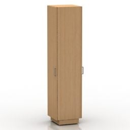 Office Locker One Door 3d model