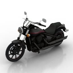 Kawasaki motorcykel 3d-model