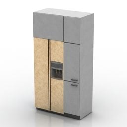 3д модель холодильного шкафа