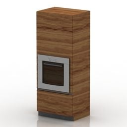 High Cabinet With Picture Frame 3d model