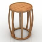 Wooden Stool Table B&b Italia