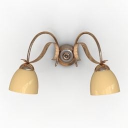 Sconce Lamp Twist Shade 3d model