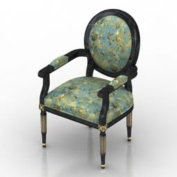 3д модель кресла короля Людовика XVI