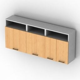 قفسه های قفسه برای آشپزخانه مدل سه بعدی