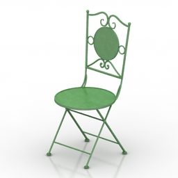 Plastic Metal Chair 3d model