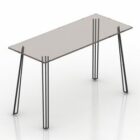 Скляний прямокутний стіл Менорка