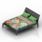 Wooden Double Bed Milana