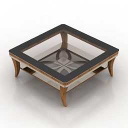 طاولة مربعة ديكور جاردا نموذج 3D