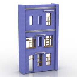 Building House Facade 3d model