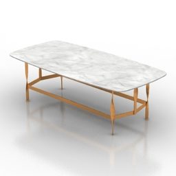 Rectangle Table Rugiano Design 3d model