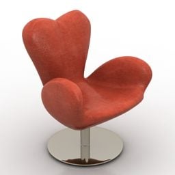 Armchair Heart Shape 3d model