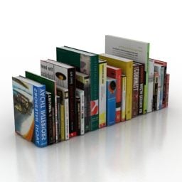 Books Magazines Collection 3d model