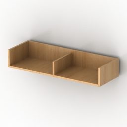 Simple Shelf Wall Mount 3d model