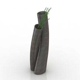 Gebogenes Vase-Keramikdekor-3D-Modell