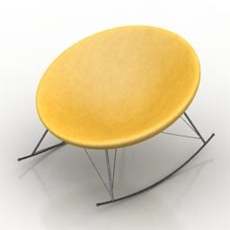 Okrągły fotel Haft Hemo Model 3D