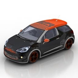 Citroen Ds3 Racing Car 3D-malli