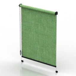 Jalousie Office Flat Curtain 3d-modell