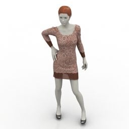 महिला पुतला फैशन 3डी मॉडल