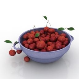 食品樱桃水果3d模型