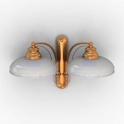 Wall Sconce Lamp Flower Shade 3d model