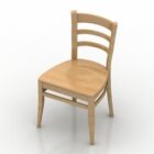 Chaise en bois de style rustique