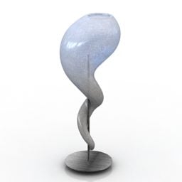 Art Curved Bulb Lamp 3d model
