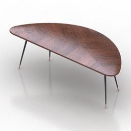 Table Leaf Shape 3d model