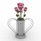 ポット型ローズ花瓶