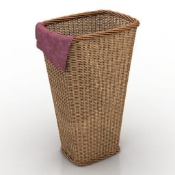 Hotel Laundry Basket 3d model