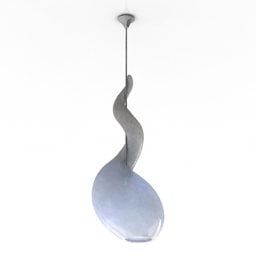 Curved Bulb Design Luster 3d model