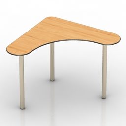 Corner Office Table Chip 3d model