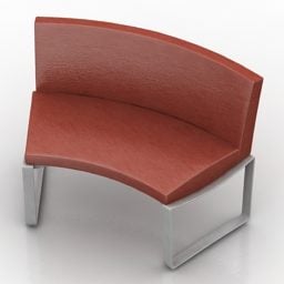 Canapé de bureau de conception commune modèle 3D