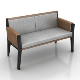Upholstered Couch 3d model