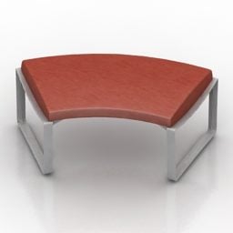3д модель стильной скамейки-мебели
