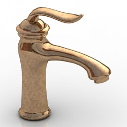 3D model mosazného klasického faucetu