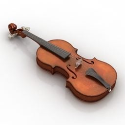 Instrumento musical violín modelo 3d