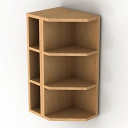 Shelf Kitchen Corner Cabinet 3d model