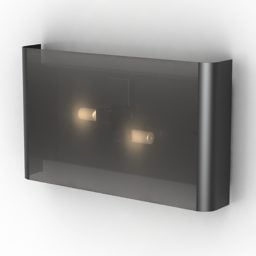 Wall Rectangle Lamp Haga 3d model