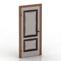 3д модель двери Ольха Классический Декор
