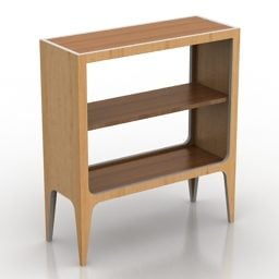 Rack Furniture Modern Wooden Style 3d model