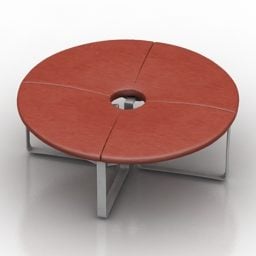 Round Sofa Common Design 3d model