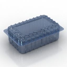 प्लास्टिक कंटेनर बॉक्स 3डी मॉडल