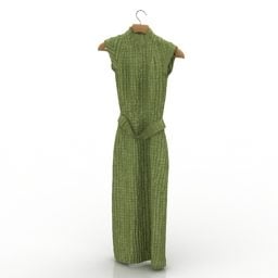 Green Dress Fashion 3d model