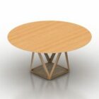 Kulatý stůl dřevěný Tobu Design