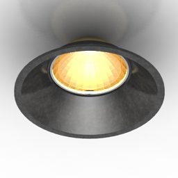 מנורת ספוט שחורה Donolux דגם תלת מימד